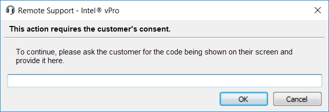 vPro Consent Prompt